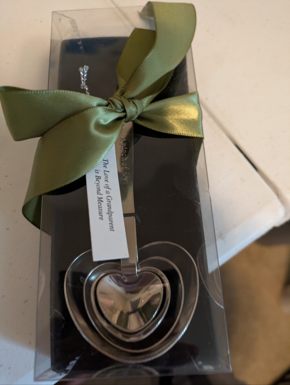 Kate Aspen "Love Beyond Measure" measuring spoon set  heart-shaped